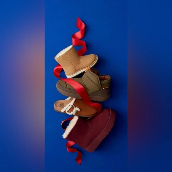 Women's Black Suede Ankle Boots- Platform Cozy Boots Black Size 9 - Picture 8 of 10